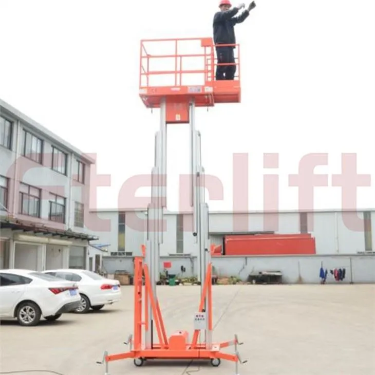 Double Mast Aluminum Lift Platform