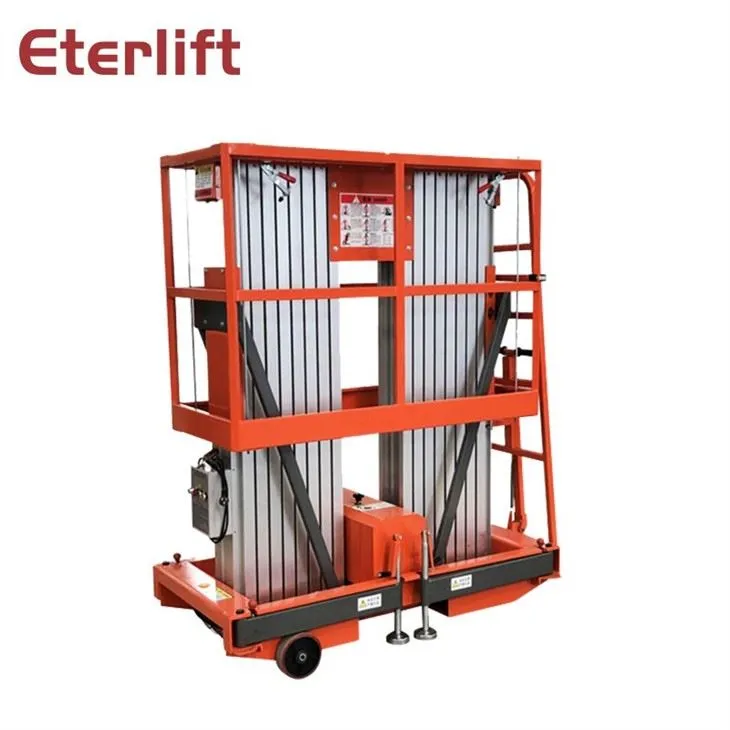 Double Mast Aluminum Lift Platform