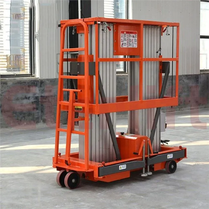 Double Mast Aluminum Lift Platform