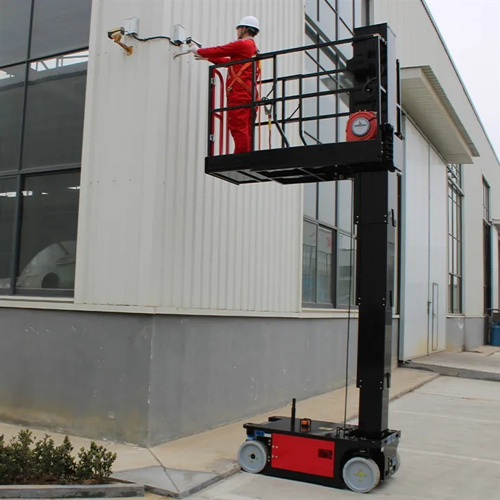 Elevador de mástil vertical autopropulsado de 8 m